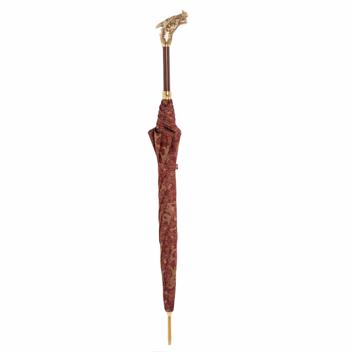 Pasotti Golden Dragons Burgundy Umbrella — view 2