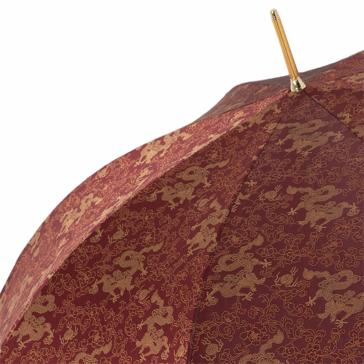 Pasotti Golden Dragons Burgundy Umbrella — view 5