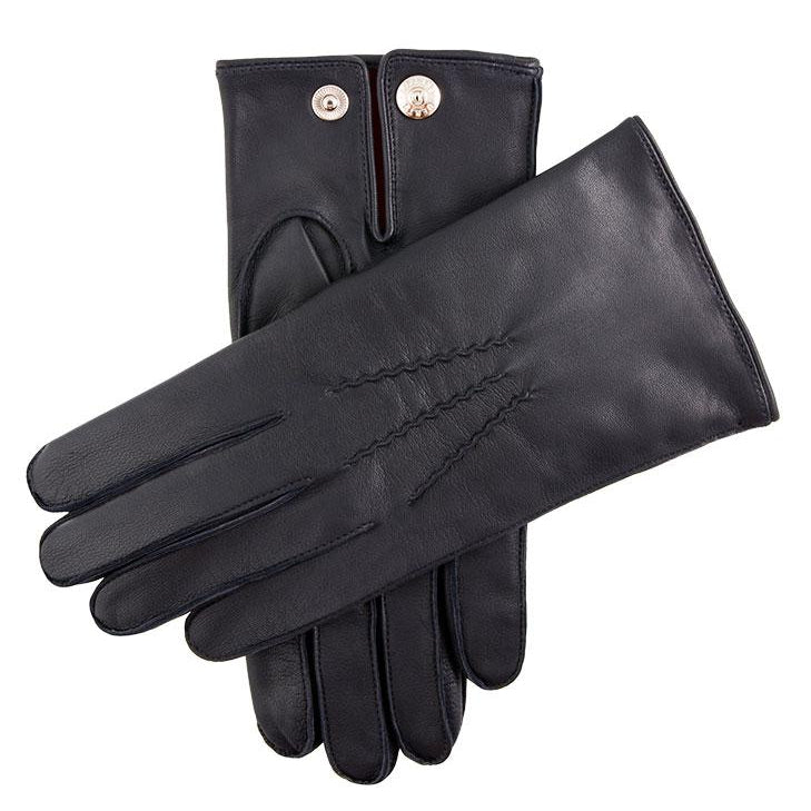Dents Burford Red Cashmere-Lined Leather Gloves