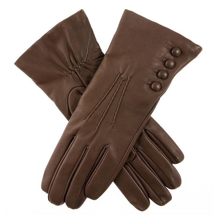 Dents Evangeline Cashmere-Lined Touchscreen Leather Gloves