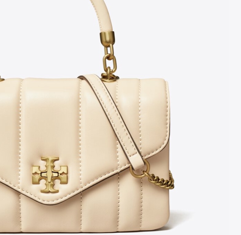 Tory Burch Mini Kira Top-Handle Bag - New Cream - finestessentials.com